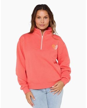 Rip Curl Rip Curl Half Zip Half Zip Fleece - Red