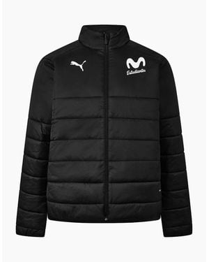 PUMA Estu Teamliga Padded Zip Performance Training Jacket - Black