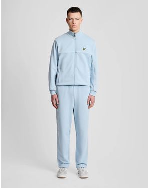 Lyle & Scott Straight Leg Piped Track Trousers - Blue