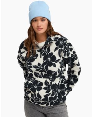 Roxy Live Out Loud Sherpa Half Zip Fleece - Black