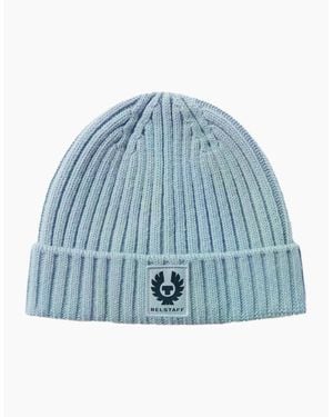 Belstaff Watch Beanie Hat Mist - Blue
