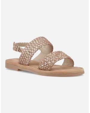 Hush Puppies Helene Sandal Leather Bronze Standard Sandals - Natural