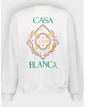 CASABLANCA Championship Diamond Printed Sweatshirt Off - White