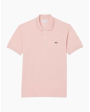 Lacoste Fit L.12.12 Marl Polo Shirt - Pink