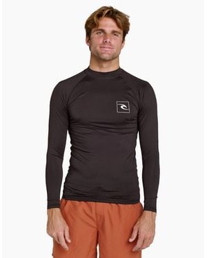 Rip Curl Rip Curl Streamline Upf Long Sleeve Rash Vest - Black