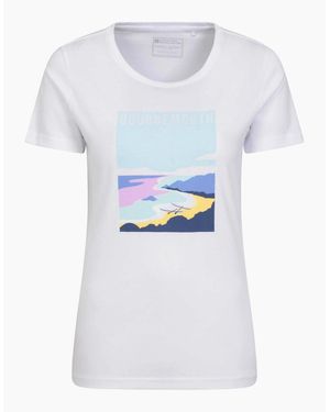 Mountain Warehouse Ladies Bournemouth Scenery T-Shirt - Blue