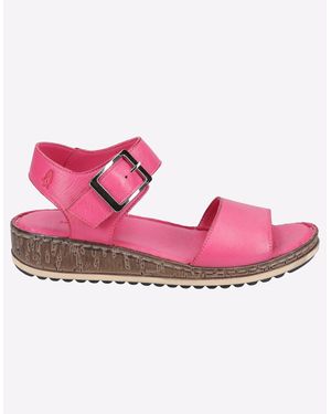 Hush Puppies Ellie Leather Sandals Fuchsia - Pink