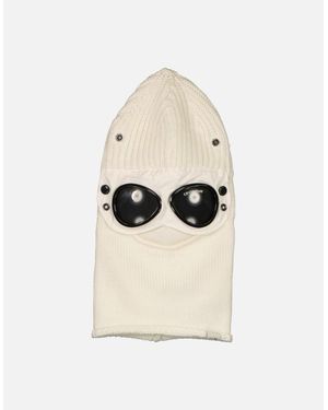 C.P. Company Knitted Goggle Ski Mask - Natural