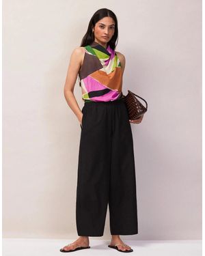 Ro&zo Abstract Geo-Print Cowl-Top - Pink