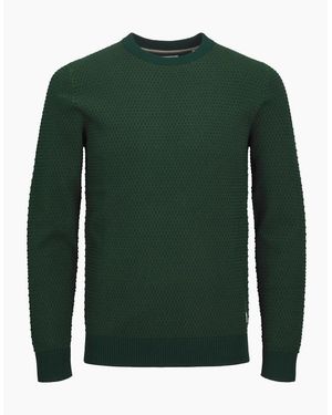 Jack & Jones Knit Regular Fit Long Sleeve Jumper - Green