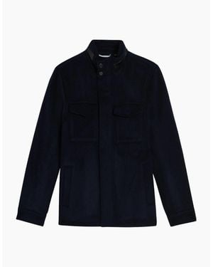 Ted Baker Knowl Funnel Neck Field Jacket - Blue