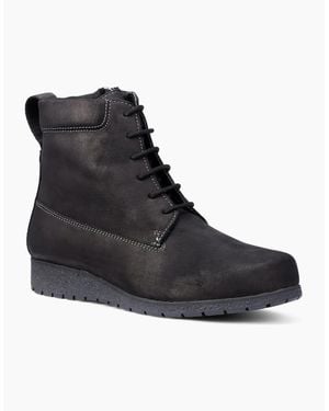 Hotter Horsham Lace Up Boots - Black