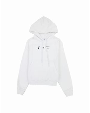 Off-White c/o Virgil Abloh Off Negative Mark Skate Hoodie - White