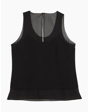 Ted Baker Tilama Racer Back Tank Top - Black