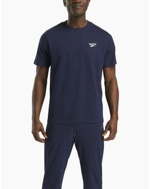 Reebok Cody Crew Neck Tee Cotton Short Sleeve T-Shirts - Blue
