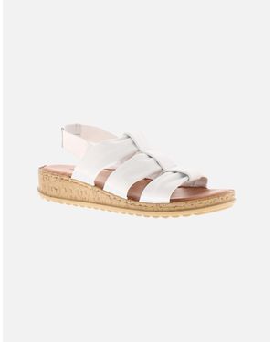 Hush Puppies Sandals Eden Leather Elasticated Uk Size - White