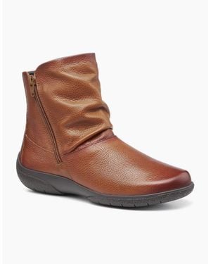 Hotter Whisper Wide Fit Ankle Boots - Brown