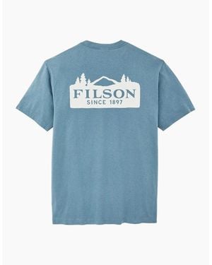 Filson Outfitter Scenic Graphic T-Shirt - Blue