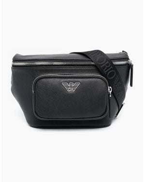 Emporio Armani Branded Belt Bag - Black