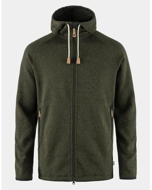 Fjallraven Ovik Fleece Hoodie - Green