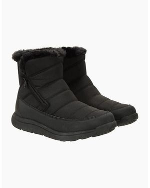 Mountain Warehouse Ladies Boston Fleece Lined Snow Boots - Black
