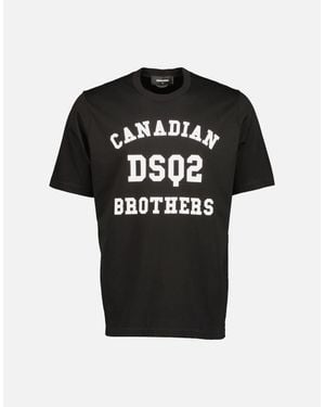 DSquared² D2 Brothers Slouch T-Shirt - Black