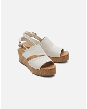 TOMS Claudine Wedge - White