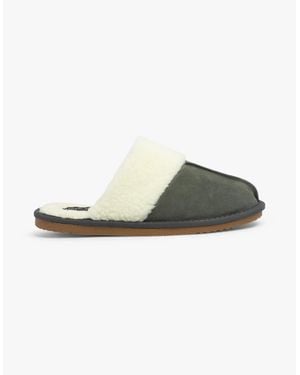 Hush Puppies Arianna Suede Mule Slippers - Green