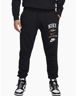Nike Club Jogger Casual Cotton Pant - Black