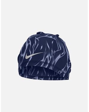 Nike U Peak Marble Dri-Fit Uncuffed Beanie - Blue