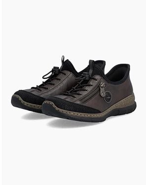 Rieker N3267 Slip-On Trainers/Rancho - Black