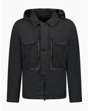 C.P. Company Flatt Nylon Goggle Over-Shirt - Black