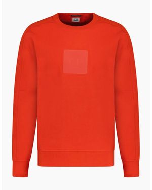 C.P. Company Chest Patch Logo Sweatshirt - Red