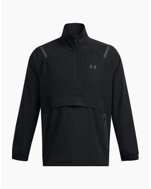 Under Armour Unstoppable Solid Patterned Anorak Jacket With Drawstring - Blue