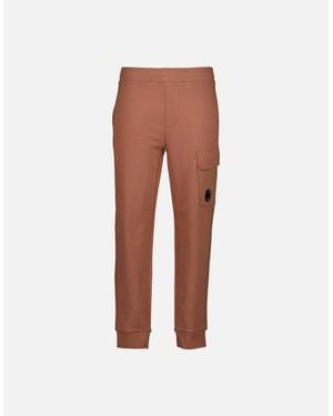 C.P. Company Lens Fleece Sweat Cargo Trousers - White