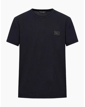 Dolce & Gabbana Plaque Logo T-Shirt - Black