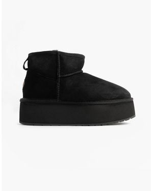 EMU Australia Stinger Micro Flatform Sheepskin Boot - Black