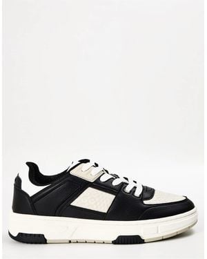 BOSS Yarrow Tenn Mepulg Logo Print Low Top Trainers - White
