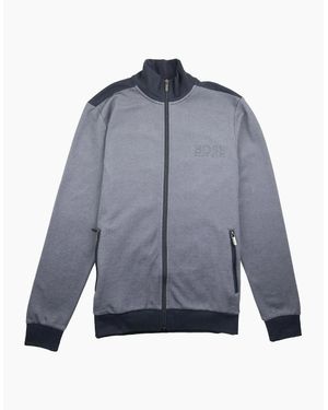 BOSS Logo Zip Up Tracksuit Jacket - Blue