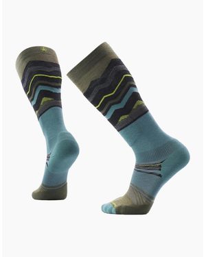 Smartwool Expanding Horizons Cushioned Ski Socks - Blue
