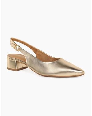 Tamaris Cupone Slingback Court Shoes - Metallic