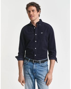 GANT Regular Fit Corduroy Shirt - Blue