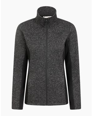 Mountain Warehouse Ladies Idris Panelled Fleece Jacket - Black