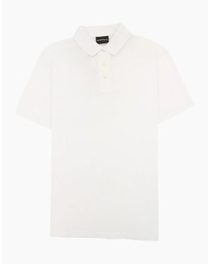 Emporio Armani Mercerised Piqu - White
