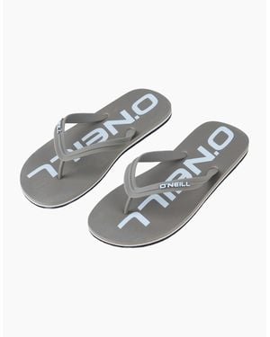 O'neill Sportswear Profile Logo Flip Flops - Grey