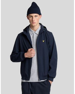 Lyle & Scott Fleece Lined Softshell Jacket - Blue