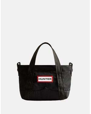 HUNTER Nylon Mini Topclip Tote - Black