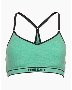DIESEL Poka-Stretch Jersey Bralette - Green