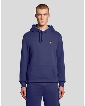 Lyle & Scott Loopback Cotton Hoodie - Blue