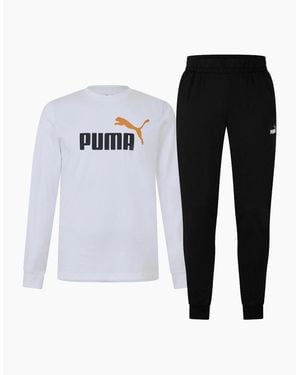 PUMA Leisurewear Long Fleece Full Tracksuit - Blue